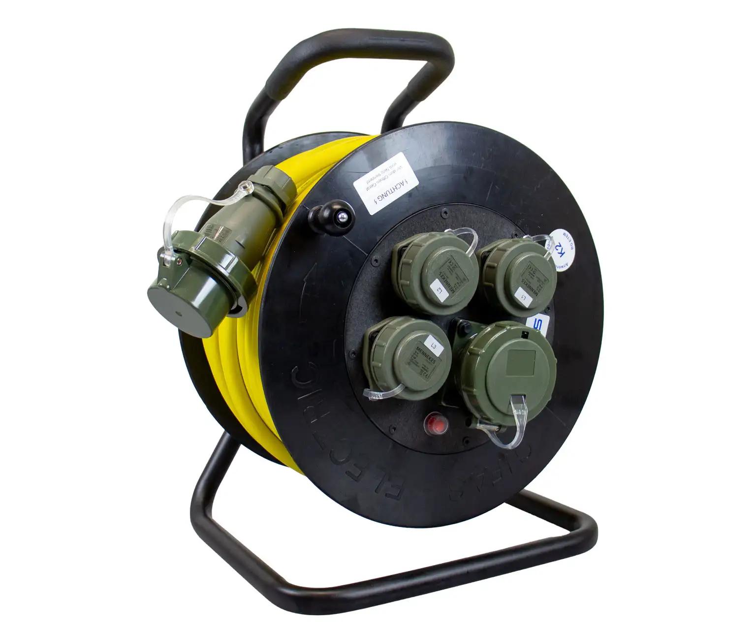 Leitungsroller-Baureihe-503RB_Landingpage_Vollgummileitungsroller-fuer-Feuerwehren.jpg Schwarze Arbeitsleuchte der Serie 911 LED-Handscheinwerfer mit ergonomischen Handgriff und Anschlusskabel